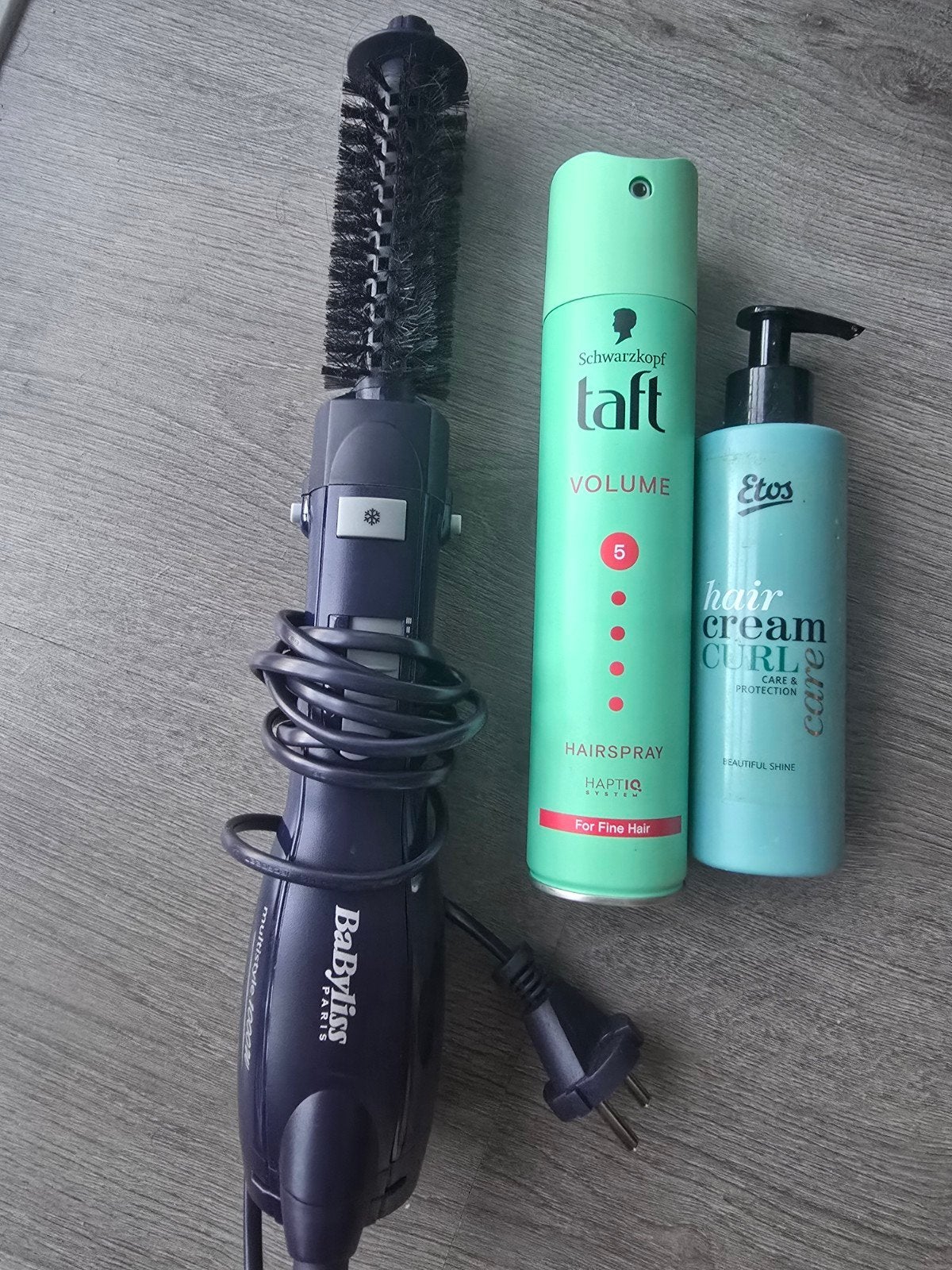 Fohnborstel + hairspray + hair curl cream/ hair dryer brush, Ophalen, Nieuw