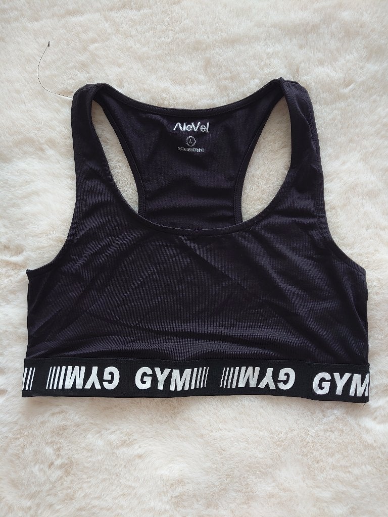 AleVel sporttop maat L zwart - Nieuw, Kleding | Dames, Verzenden, Zwart, Maat 42/44 (L), Fitness of Aerobics