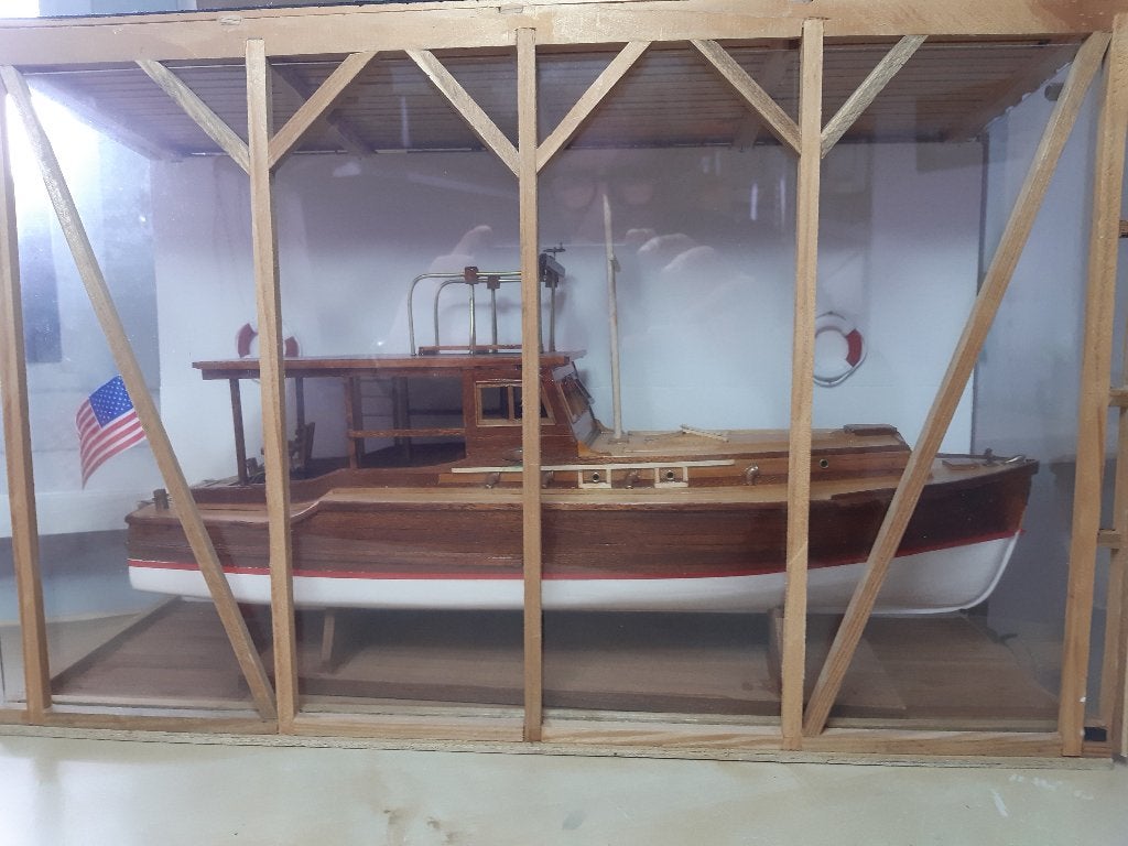 Vissersboot Ernest Hemmingway., Zo goed als nieuw, Overige merken, Bruin, Handgemaakt