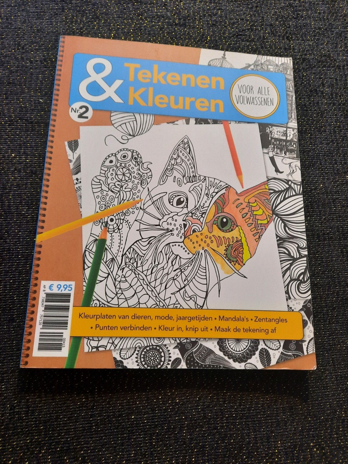 Teken- en Kleurboek voor Volwassenen - Softcover, Ophalen of Verzenden, Nieuw