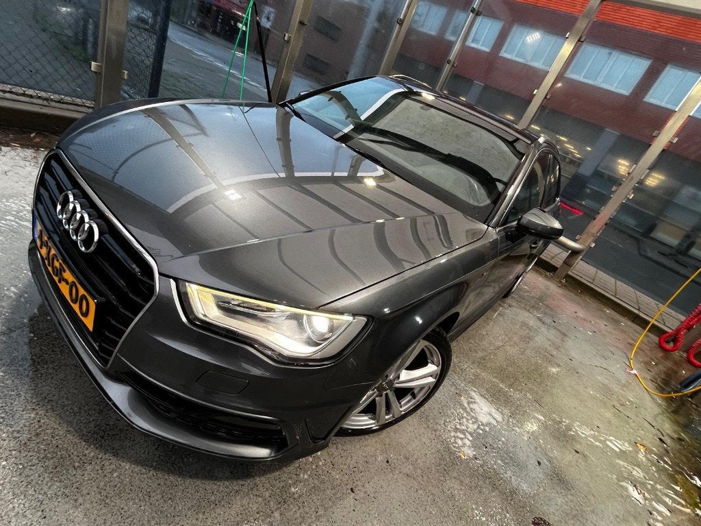 Audi A3 1.4TFSI G-tron 81KW S line S-tronic 2014 Grijs, Auto's, Audi, 4 cilinders, CNG (Aardgas), USB, Leder en Stof