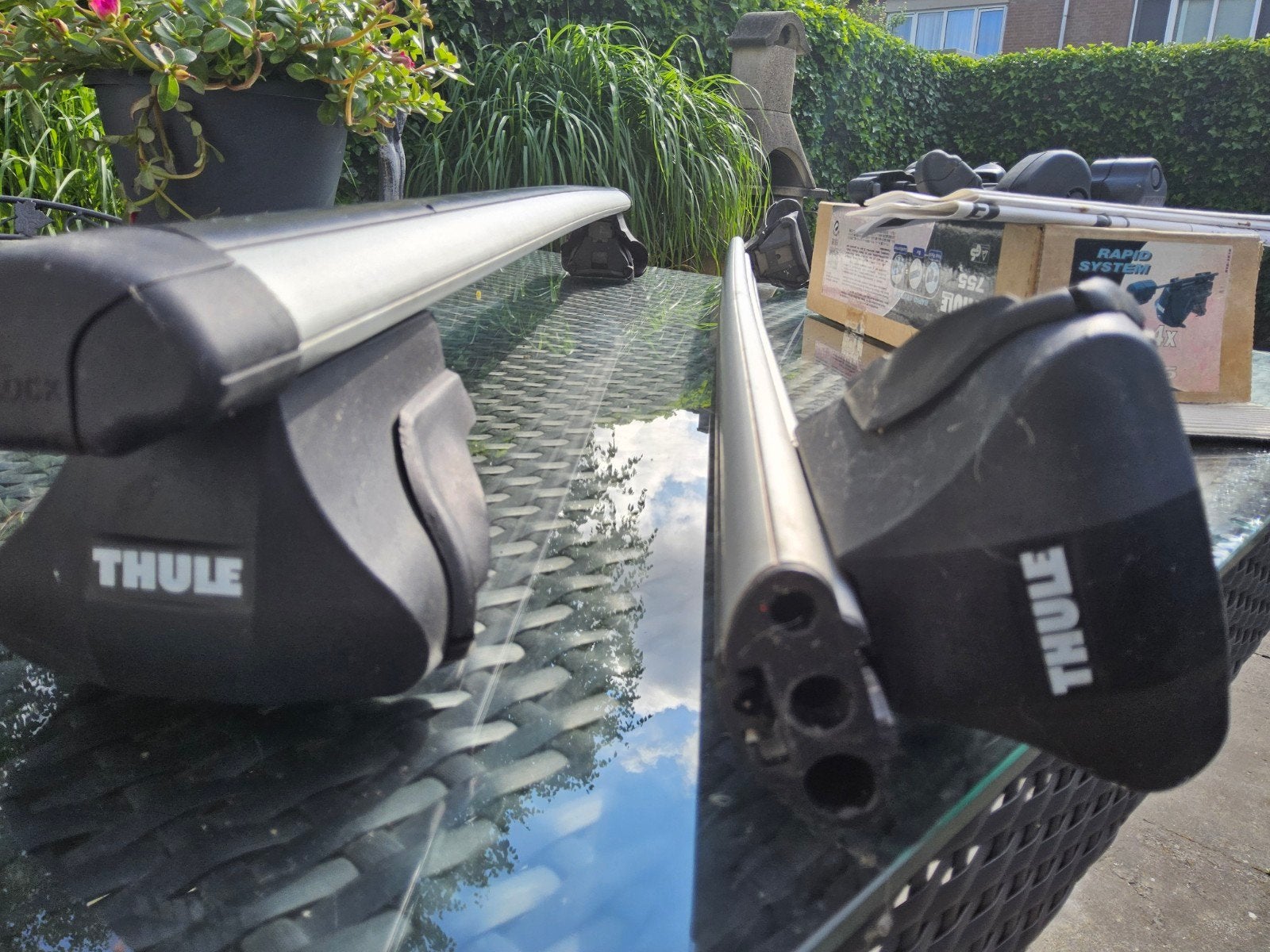 Thule dakdragerset met Rapid System 755, Ophalen of Verzenden, Gebruikt
