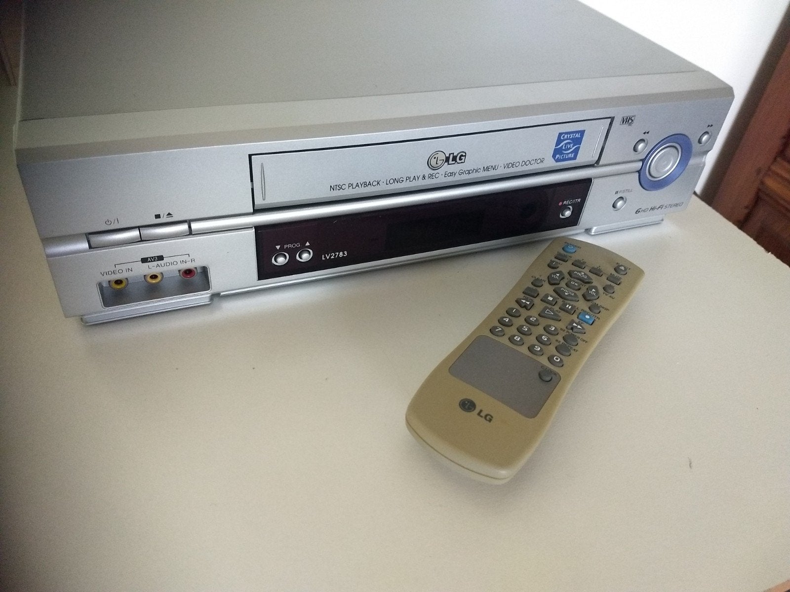 Goede LG Vhs stereo Videorecorder, Ophalen, Zo goed als nieuw, VHS-speler of -recorder