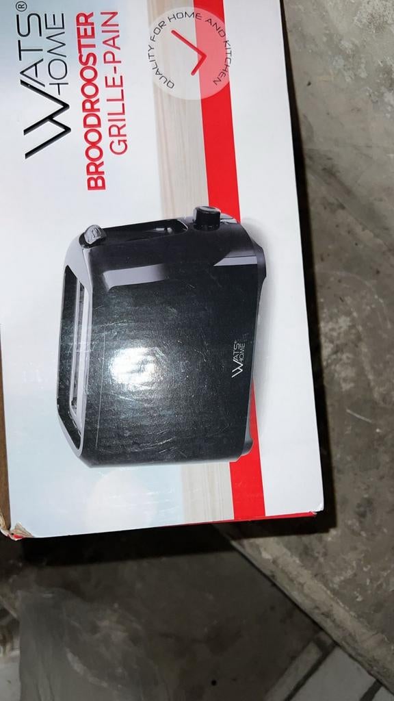 Nieuwe WATS HOME Broodrooster 700W - Zwart, Ophalen, Nieuw, Uitneembare kruimellade