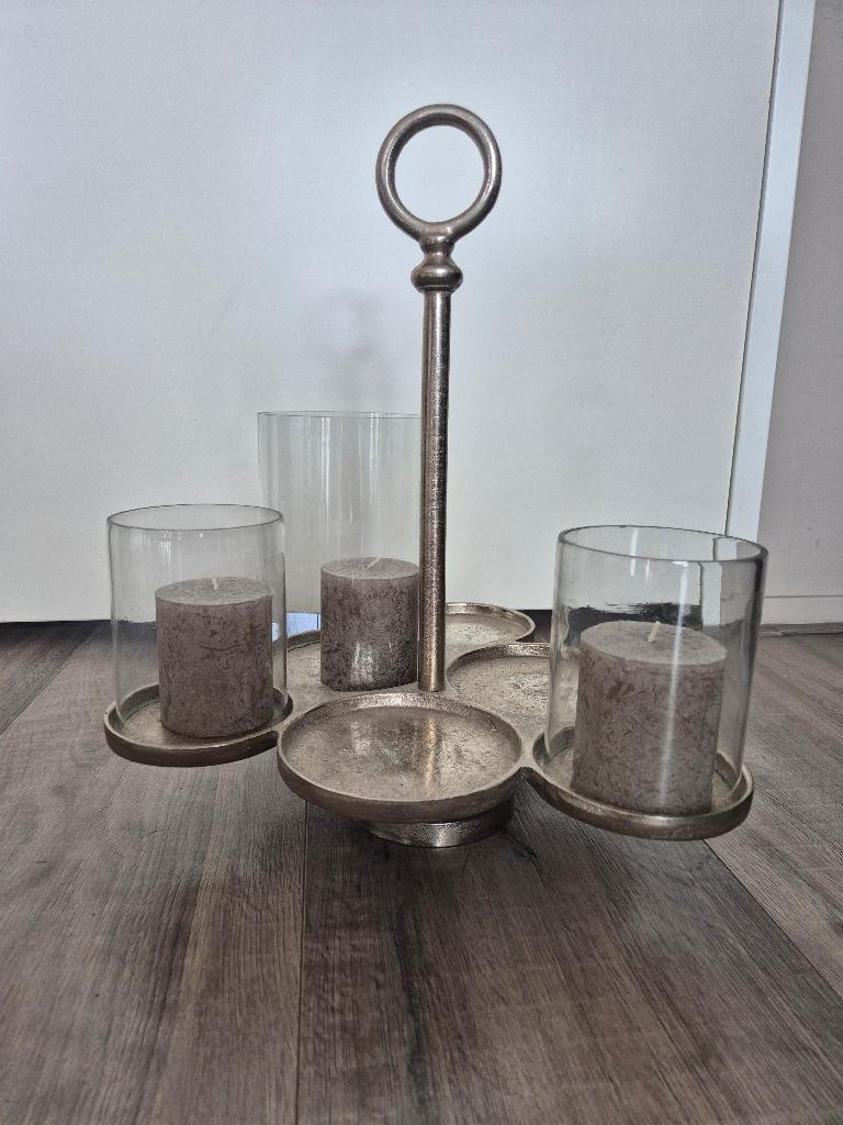 Rivièra Maison Lisbon Multiple Hurricane - Windlicht, Ophalen, Overige materialen, 25 tot 50 cm, Zo goed als nieuw