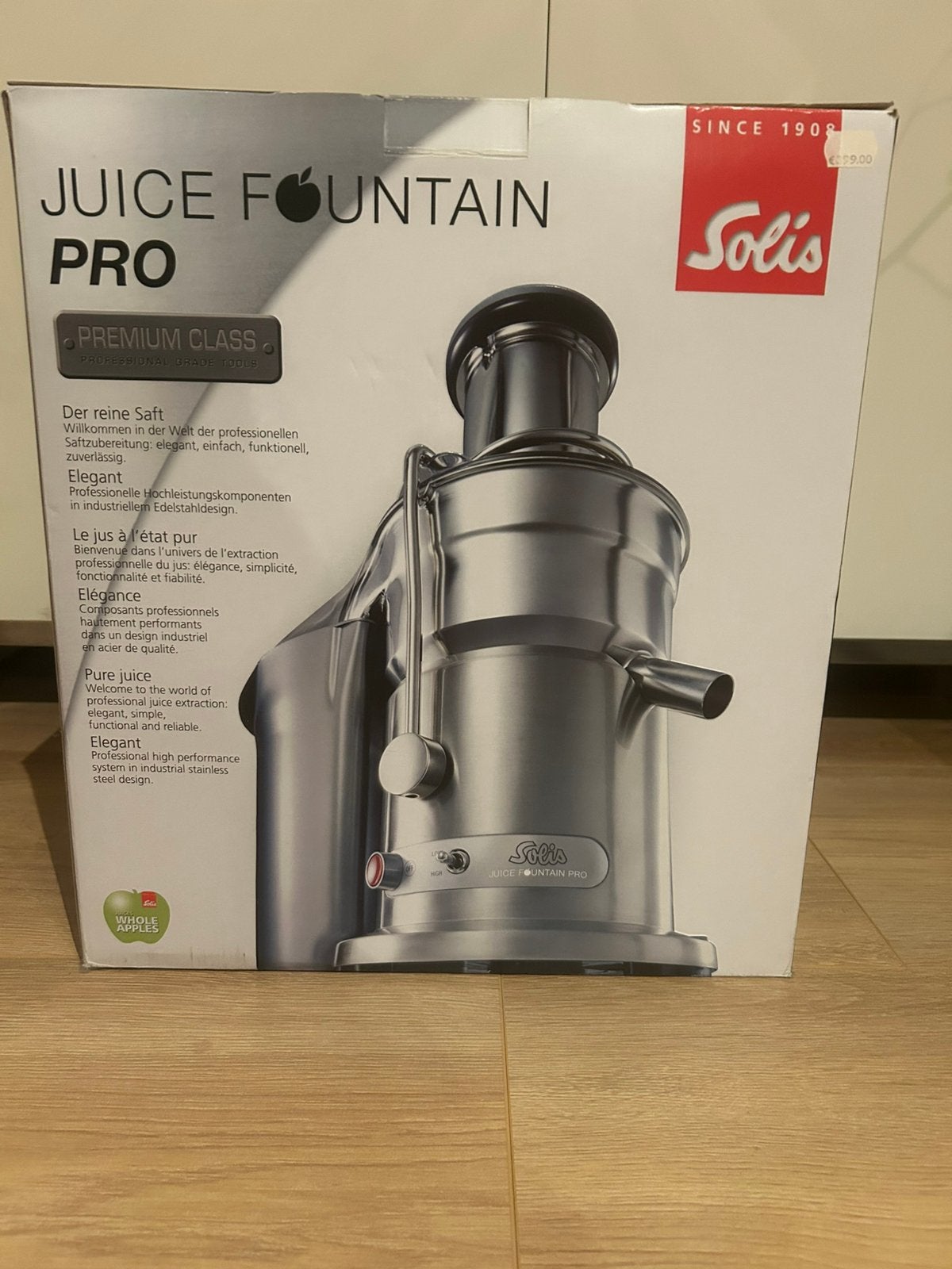 Solis juice fountain Pro - sapcentrifuge, Ophalen, Nieuw, Sapcentrifuge