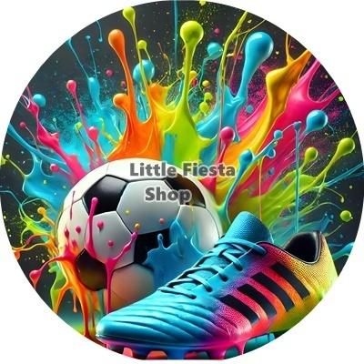 L2236 icing frosting voetbal 17cm eetbare taart print top, Hobby en Vrije tijd, Taarten en Cupcakes maken, Nieuw, Versiering, Taarten