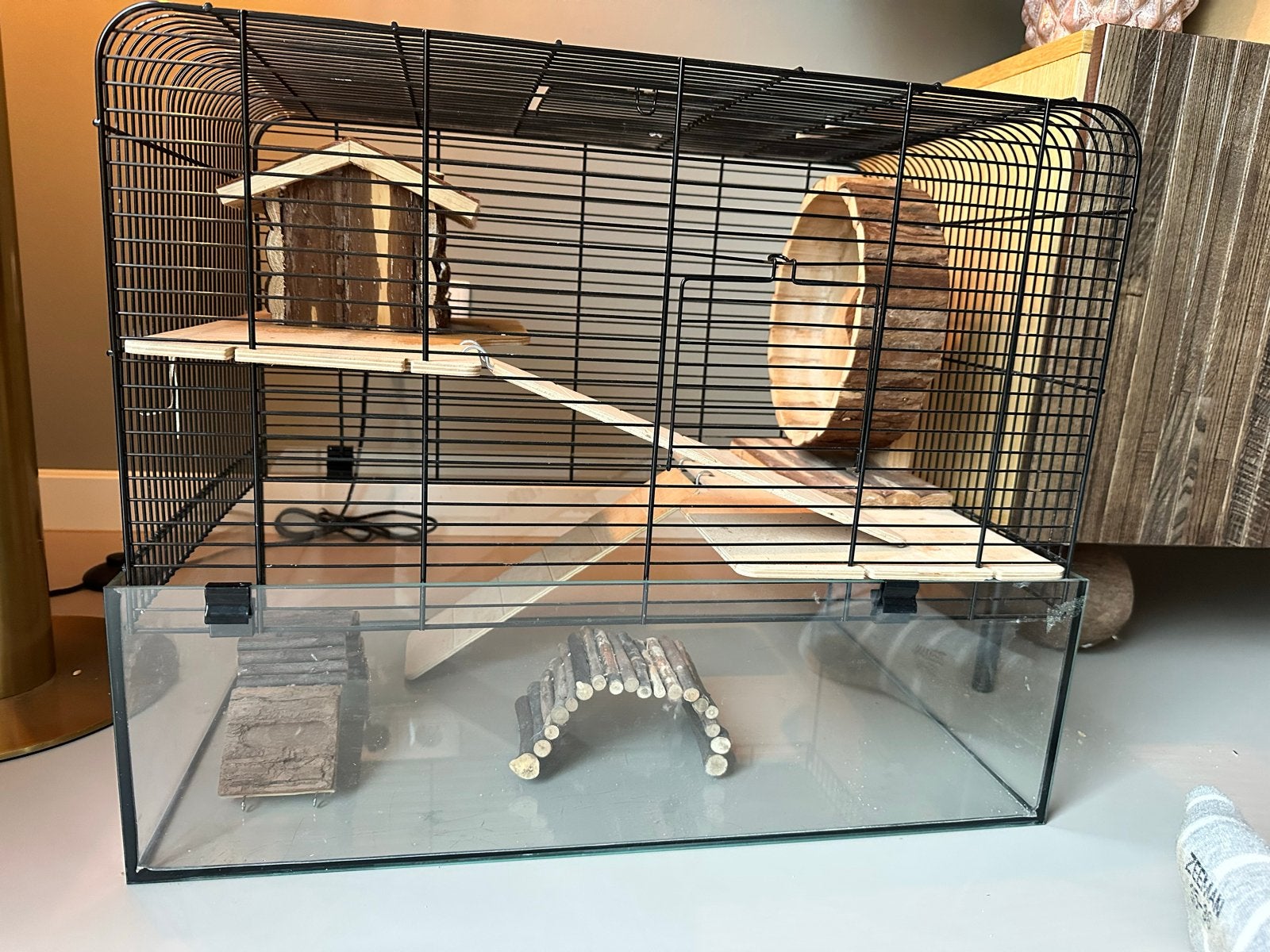 Hamsterkooi inclusief toebehoren, Kooi, Gebruikt, Minder dan 75 cm, Hamster