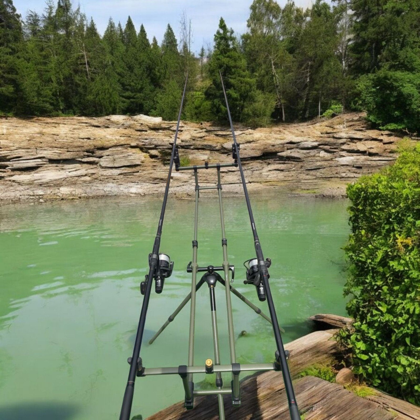 Complete karperset: Shimano, Fox, Delkim, Prologic, B-Carp, Ophalen, Zo goed als nieuw, Complete hengel