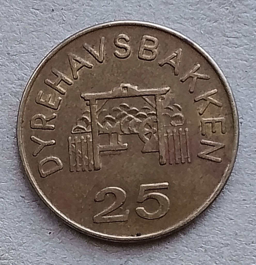 Denemarken, token Dyrehavsbakken, Ophalen of Verzenden, Overige materialen, Buitenland