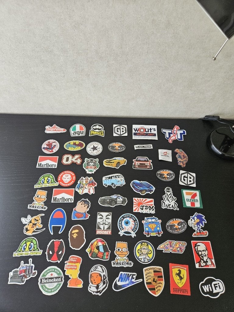 Set 50+ Stickers | Auto, Motor, Gaming & Merken, Ophalen of Verzenden, Zo goed als nieuw