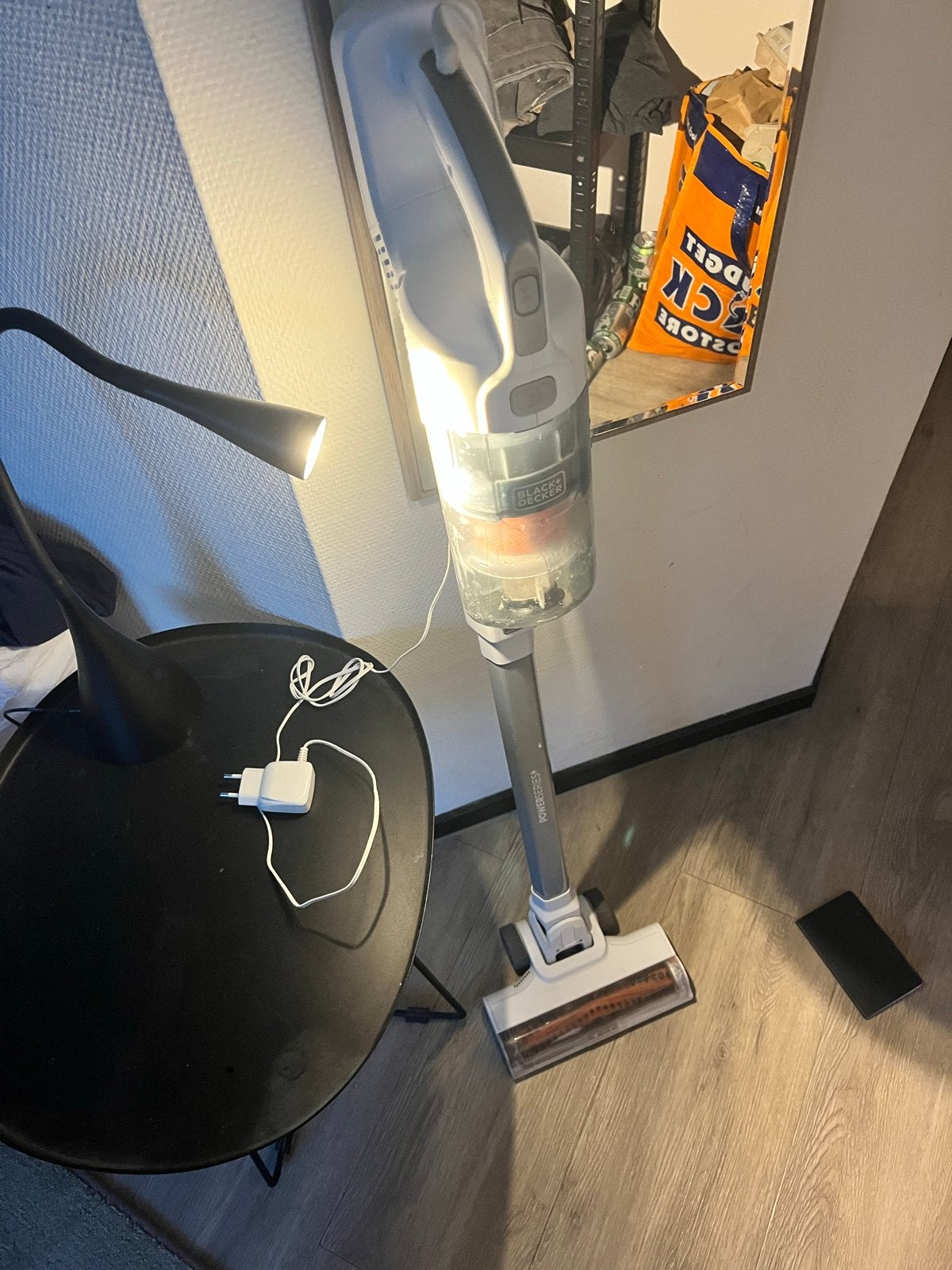 Black+Decker Powerseries+ Draadloze Steelstofzuiger met lade, Witgoed en Apparatuur, Stofzuigers, Overige merken, Gebruikt, Draadloos
