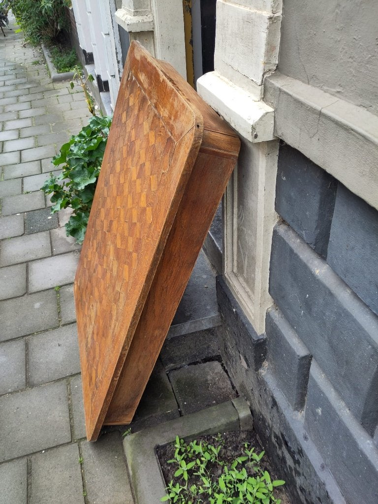tafelblad - ingelegd hout, Antiek en Kunst, Ophalen