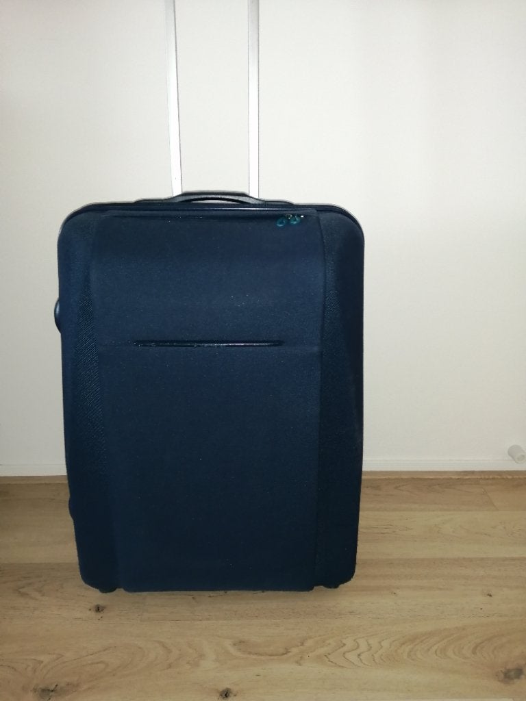 Samsonite koffer donkerblauw 64cm, Sieraden, Tassen en Uiterlijk, Koffers, Overige materialen, Gebruikt, Wieltjes, Ophalen