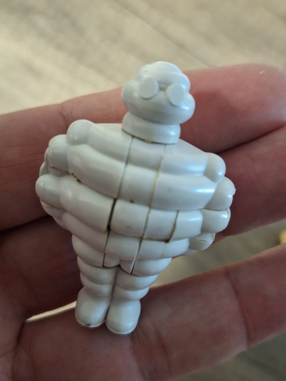Vintage Michelin Bibendum figuur 3d puzzel jaren 60, Ophalen of Verzenden, Gebruikt