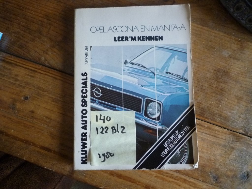 Opel Manta-A/ Ascona-A vraagbaak NL! nr 140, Ophalen of Verzenden