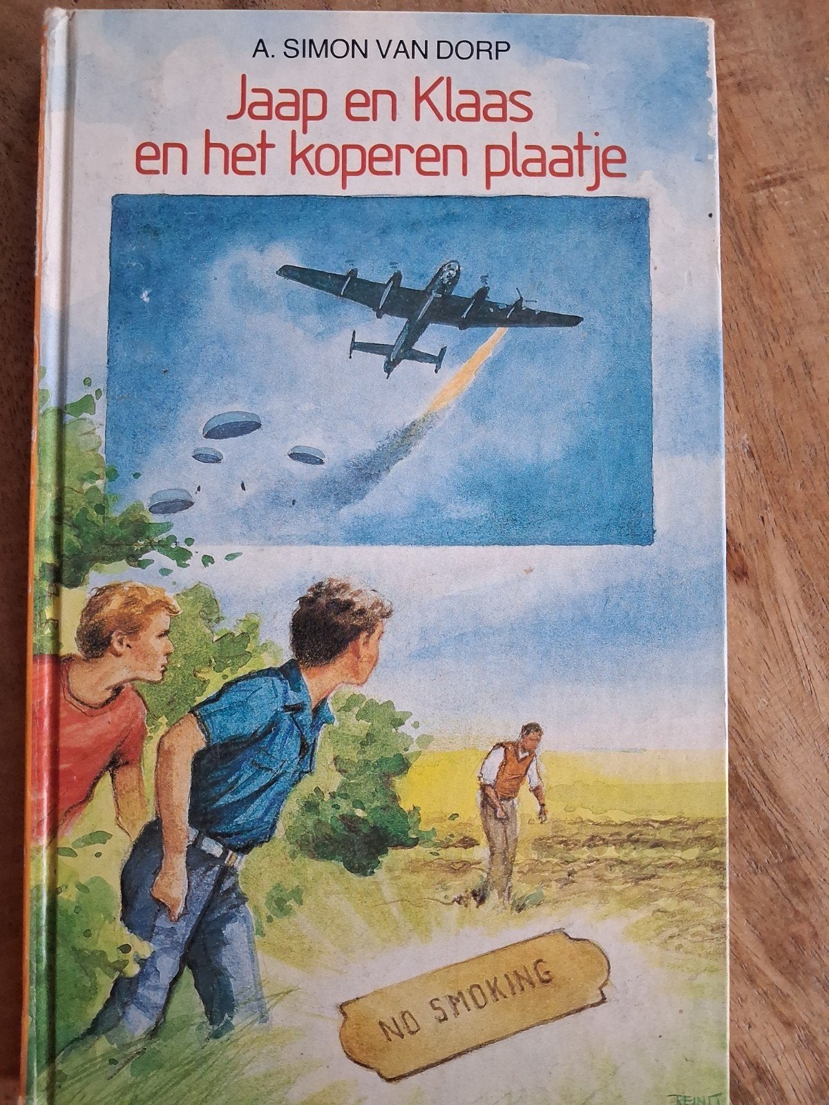 Jaap en Klaas en het koperen plaatje - A. Simon van Dorp, Ophalen of Verzenden, Gelezen, A. Simon van Dorp, Fictie algemeen