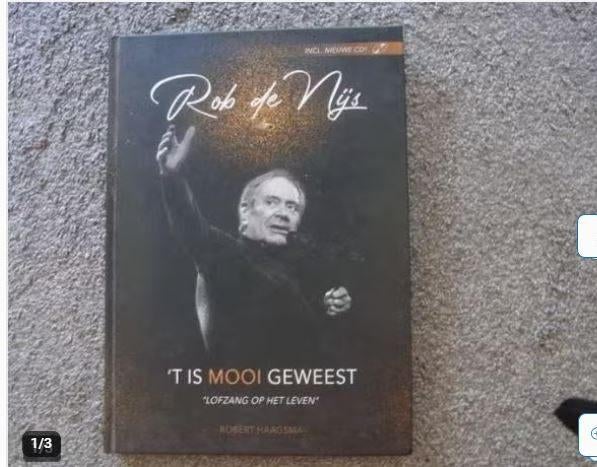 'T is mooi geweest Rob de Nijs, Boeken, Ophalen of Verzenden, Zo goed als nieuw, Artiest