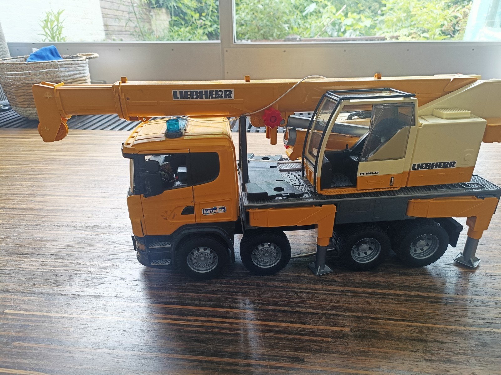 Bruder Liebherr Kraanwagen, Kinderen en Baby's, Speelgoed | Speelgoedvoertuigen, Ophalen, Gebruikt