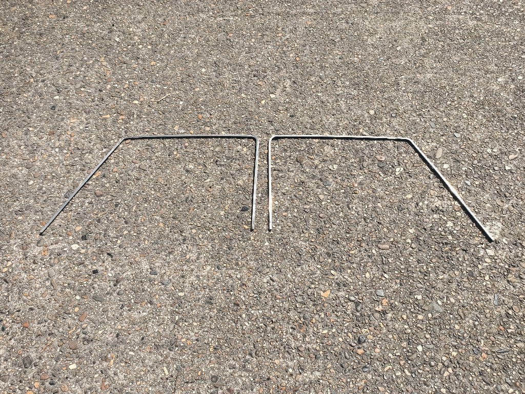 4x Raamlijsten Voor/ Achter  Alfa Romeo Giulia 105/ 1974, Auto-onderdelen, Spiegels, Verzenden, Gebruikt, Alfa Romeo