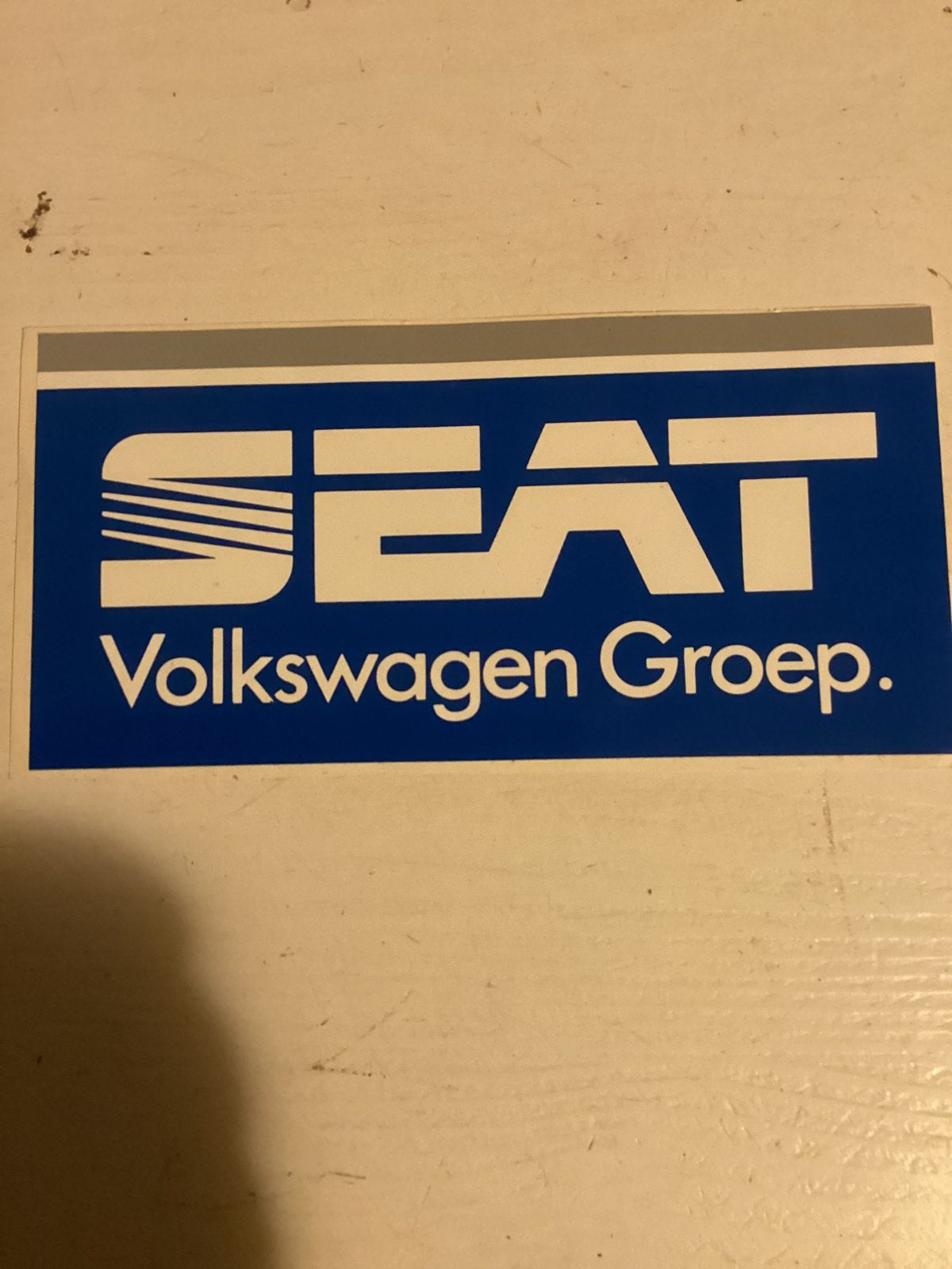 Sticker SEAT Volkswagen Groep, Verzenden, Zo goed als nieuw, Auto of Motor