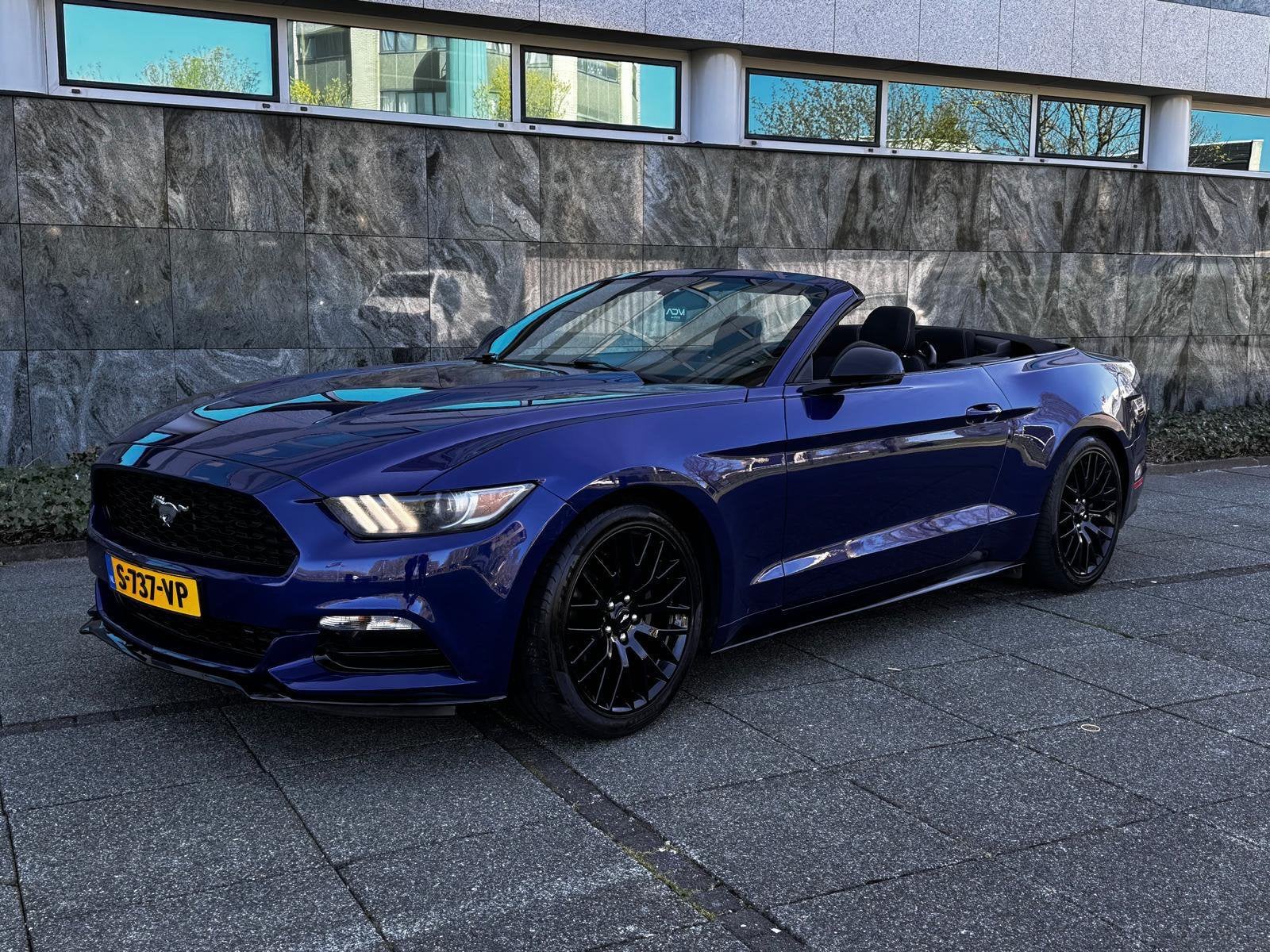 Ford Mustang Cabriolet 3.7 V6  – Blauw – Vol opties, Auto's, Cabriolet, 3726 cc, 10 km/l, Particulier