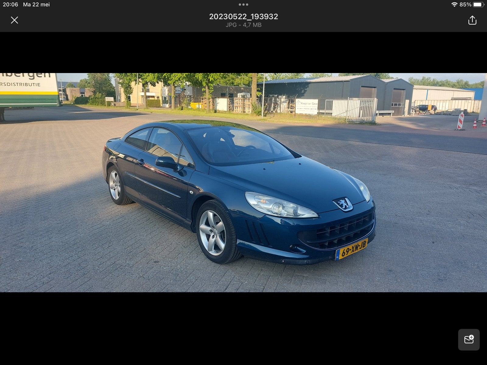 Peugeot 407 2.2 16V Coupe 2007 Blauw, Auto's, Voorwielaandrijving, 1390 kg, 2230 cc, 4 cilinders