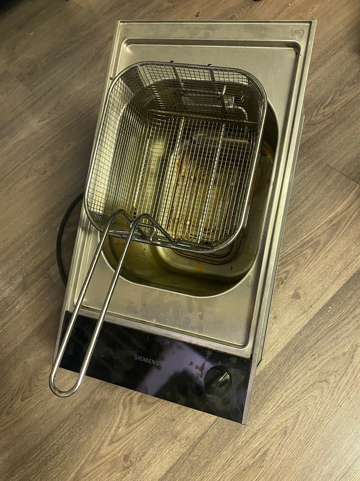Siemens inbouw friteuse, 2 tot 3 liter, Ophalen, Gebruikt, Uitneembare binnenpan