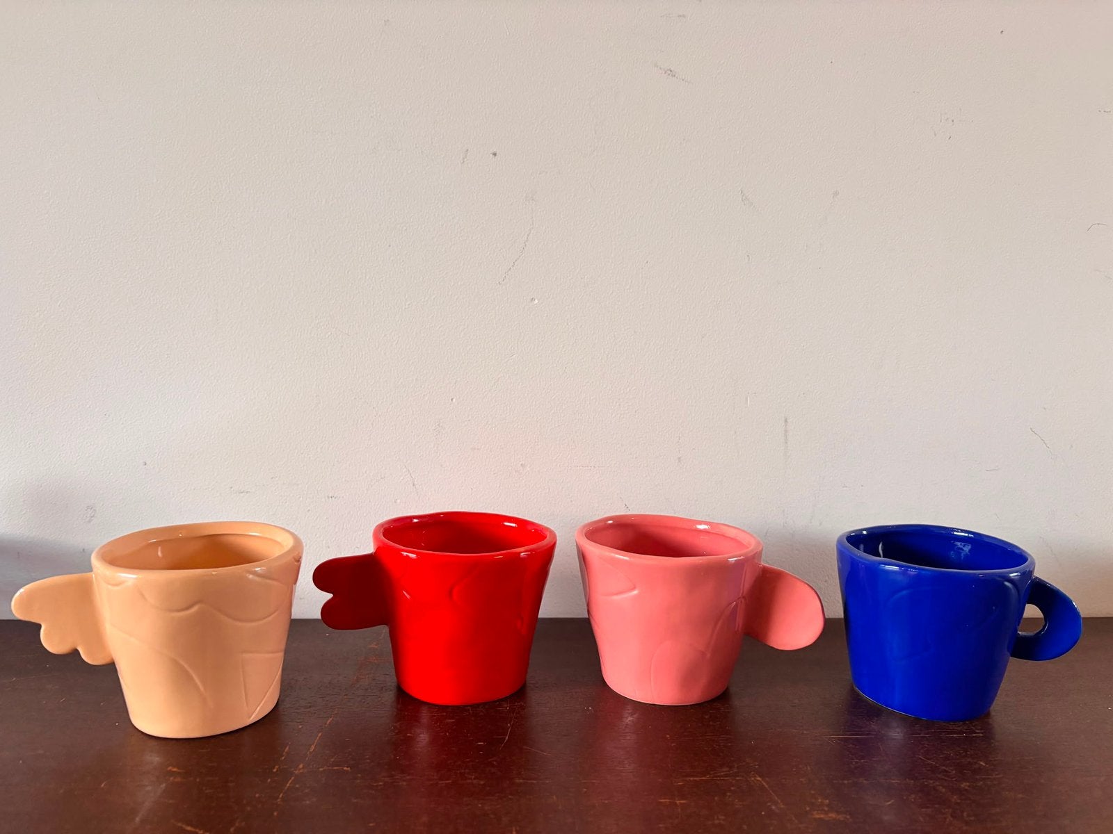 Koffiekopjes &Klevering set van 4, Ophalen of Verzenden, Zo goed als nieuw, Overige stijlen, Kop(pen) en/of Schotel(s)