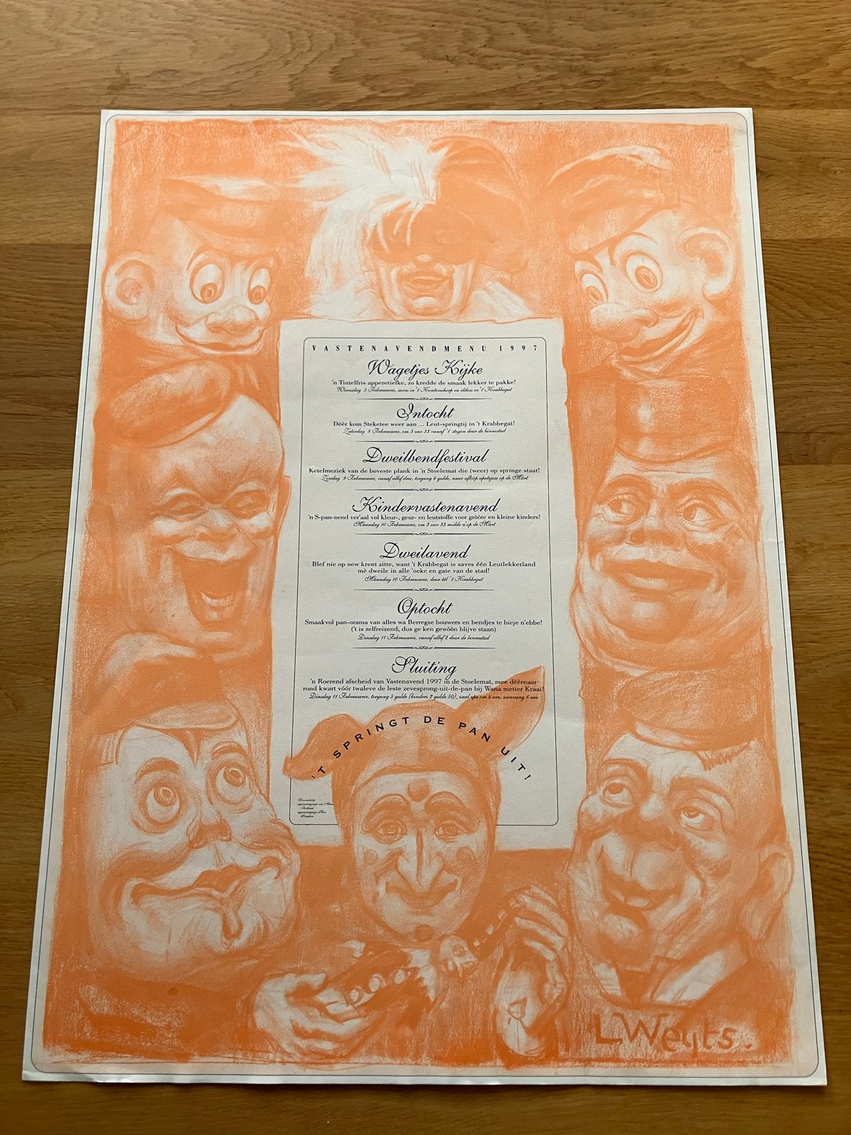 Vastenavend programma  1997 - L. Weyts, Verzamelen, Ophalen