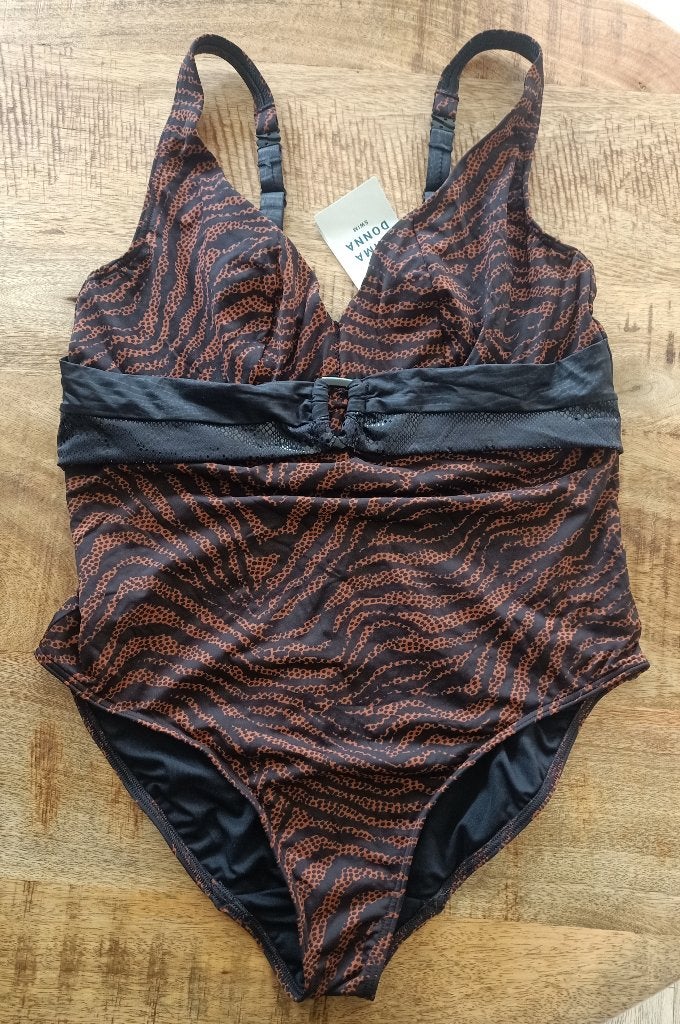 Prima donna badpak 80 D nieuw bruin zwart 80D Issambres, Kleding | Dames, Bruin, Nieuw, Badpak, Ophalen of Verzenden