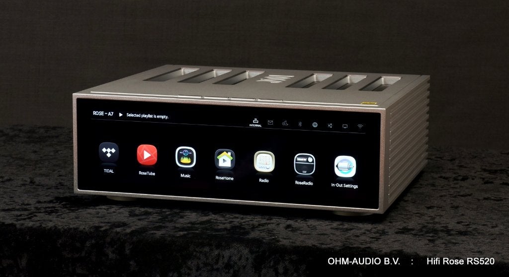 Hifi Rose RS520, All-in-One Streaming Versterker, Demo Model, Ophalen of Verzenden, Nieuw, HDMI, Zonder harde schijf