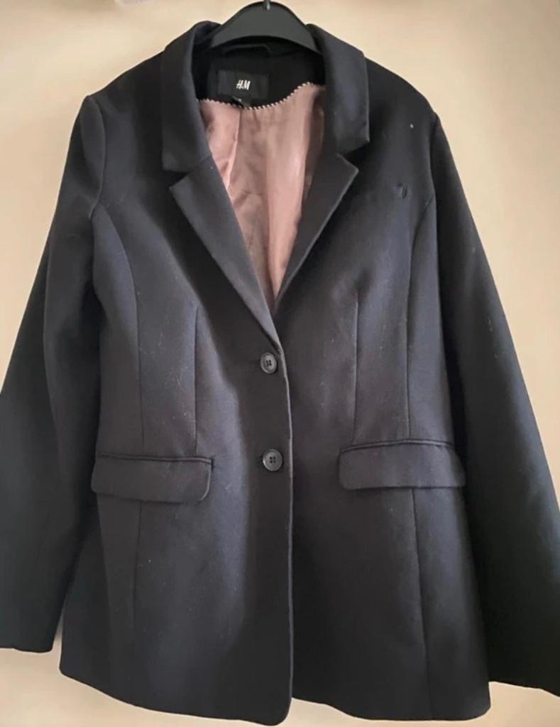 Blazer zwart H&M maat 38, Maat 38/40 (M), H&M, Zwart, Ophalen of Verzenden
