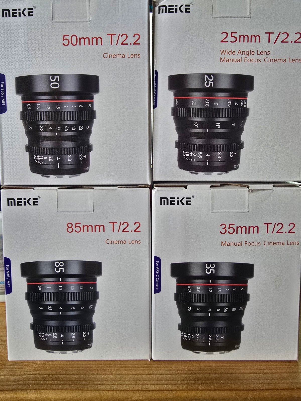 Meike Fuji x Cinema set, Ophalen of Verzenden, Zo goed als nieuw, Fujifilm X-mount, Standaardlens