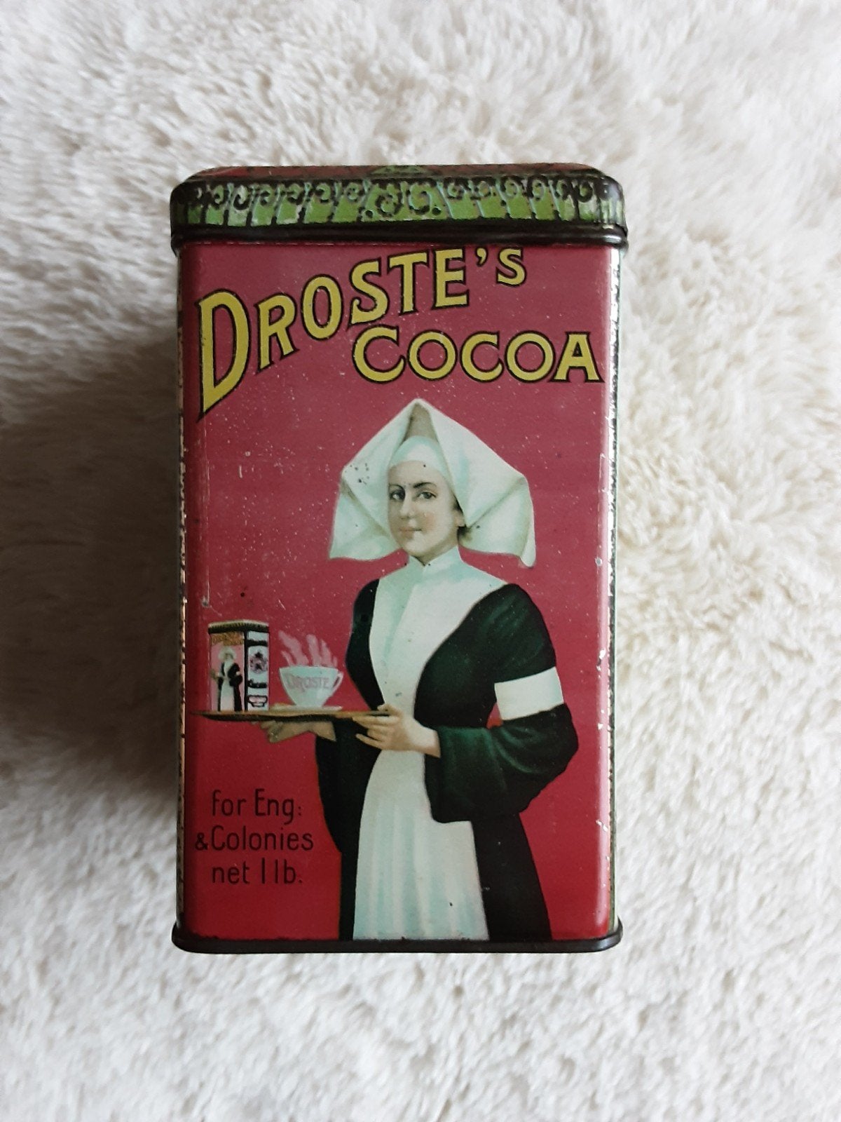 DROSTE CACAO , EXPORT , ENGELS 500 Gr., Ophalen of Verzenden, Gebruikt, Overige, Droste