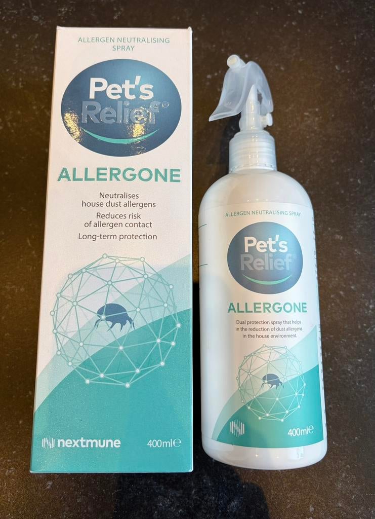 Pet’s relief Allergone huisstofmijt spray, Ophalen of Verzenden, Gebruikt