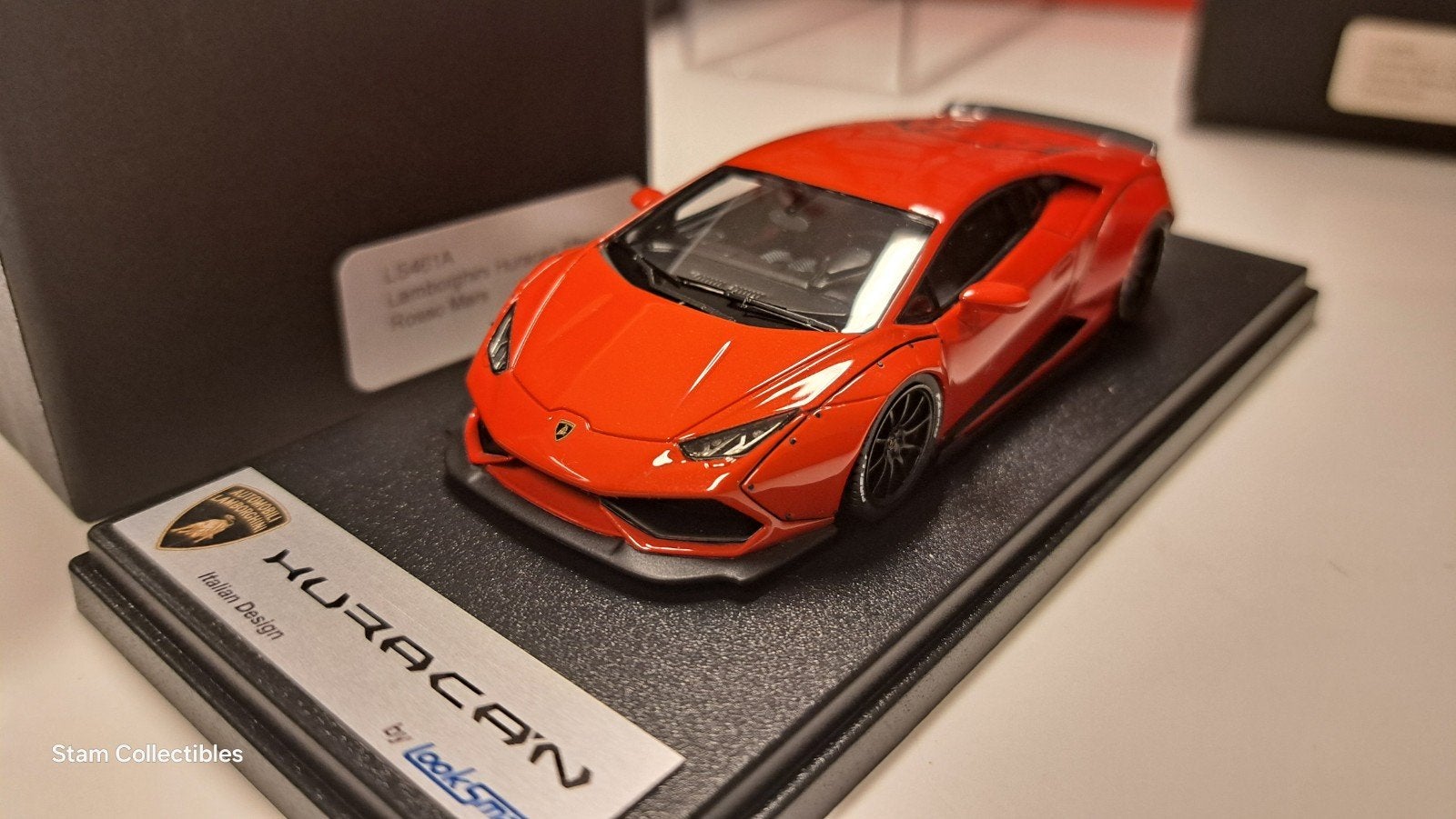 Looksmart LS461A Lamborghini Huracan Aftermarket Rosso Mars, Hobby en Vrije tijd, Modelauto's | 1:43, Overige merken, Auto, Ophalen of Verzenden