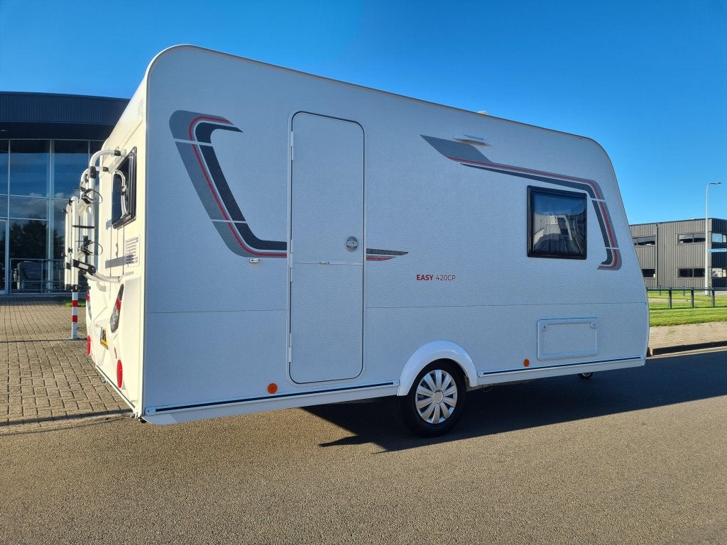 Sterckeman Easy 420 CP Voortent!, Caravans en Kamperen, Sterckeman, Bedrijf, Treinzit, 4 tot 5 meter