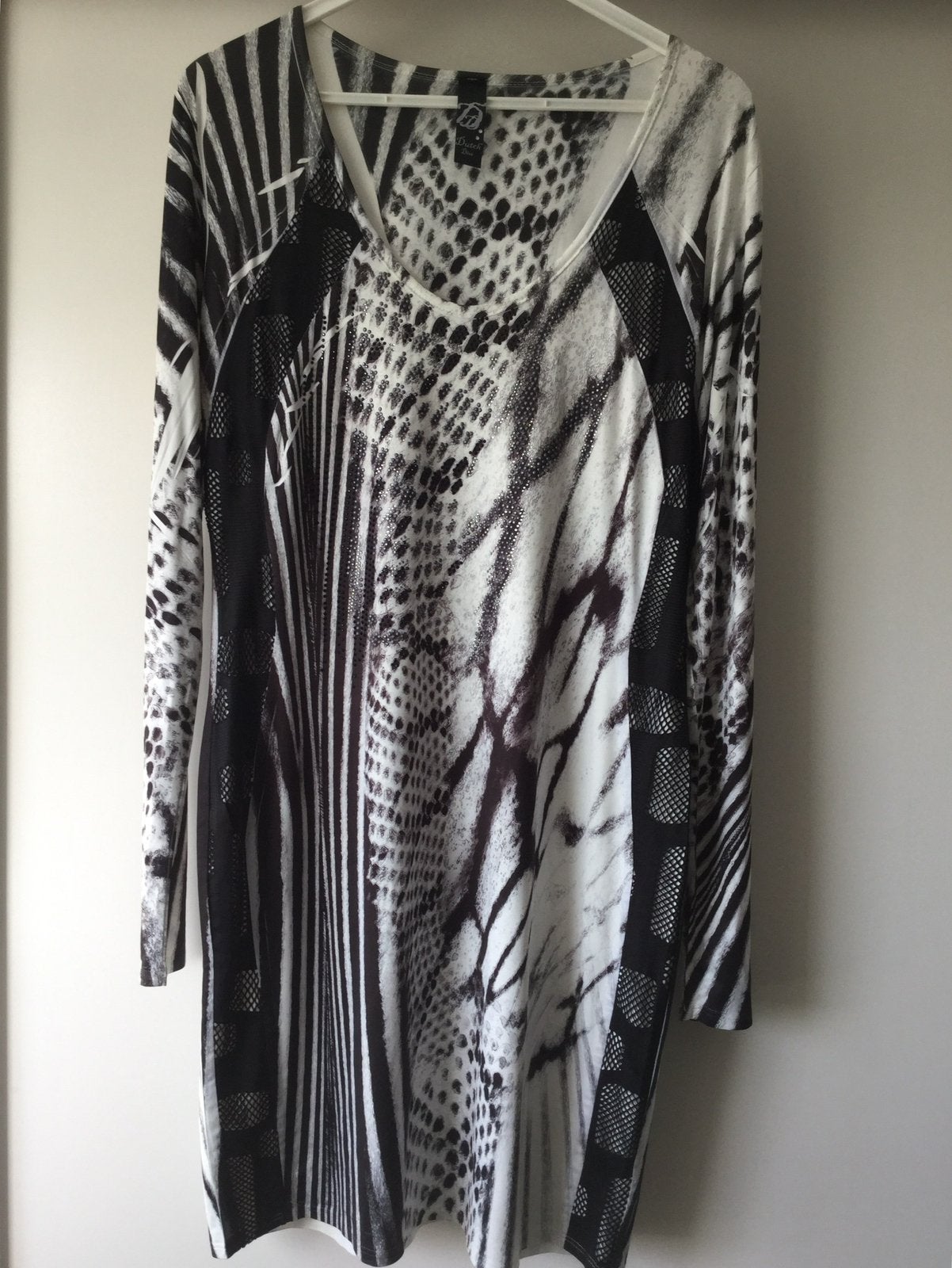 Aparte Tuniek- Jurk van Dutch Diva maat 46, Kleding | Dames, Ophalen of Verzenden, Zo goed als nieuw, Zwart, Jurk