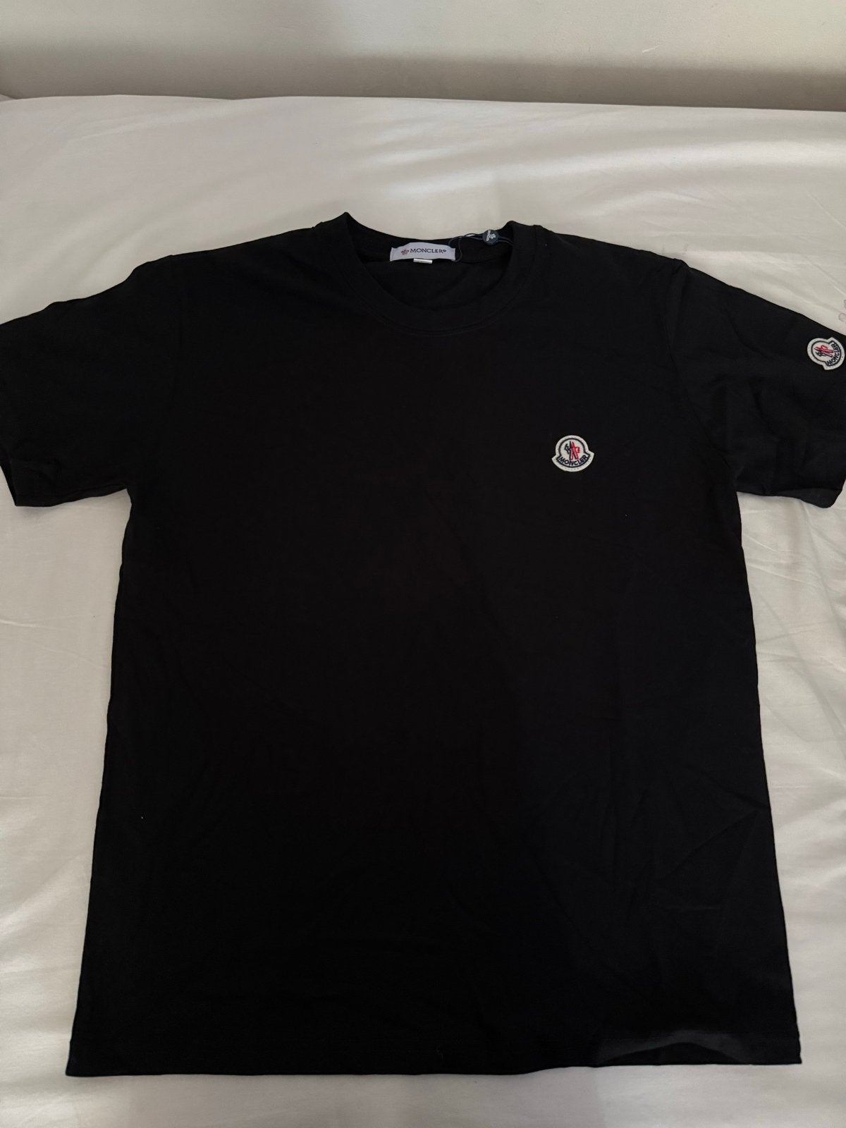 Moncler T-shirt Zwart Maat L Nieuw met labels, Ophalen of Verzenden, Nieuw, Maat 52/54 (L), Zwart