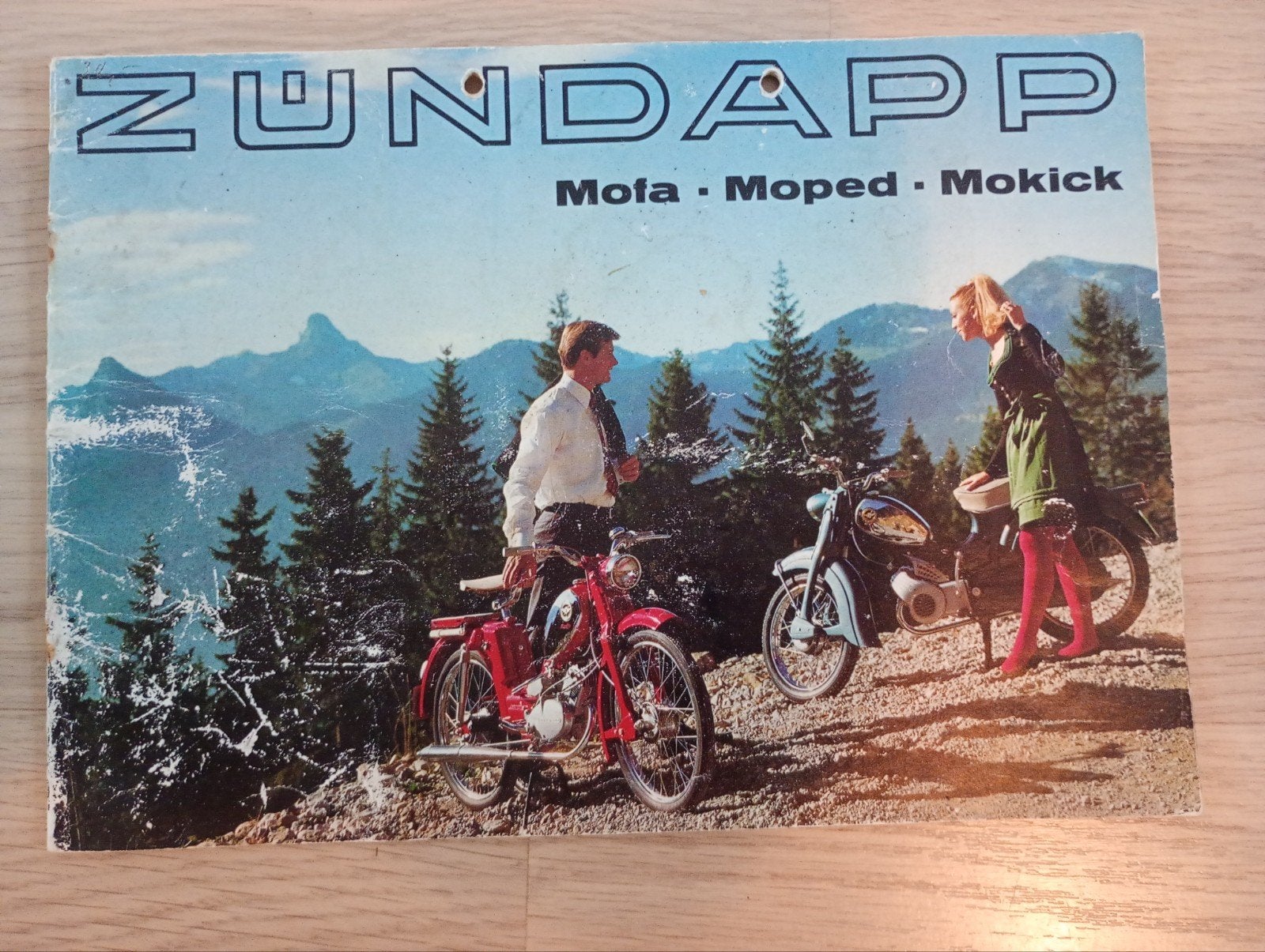Zündapp fabrieks dealer folder jaren '60, Ophalen of Verzenden, Gebruikt