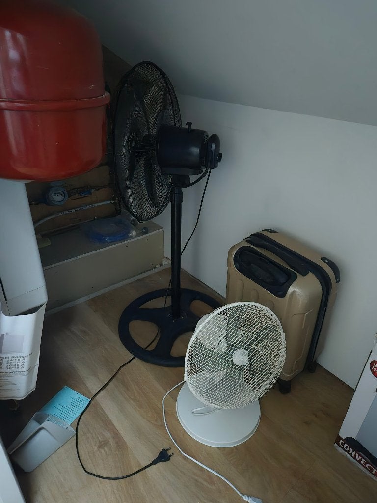 Set van 2 ventilatoren: statief- en tafelmodel, Witgoed en Apparatuur, Ophalen, Gebruikt, Statiefventilator