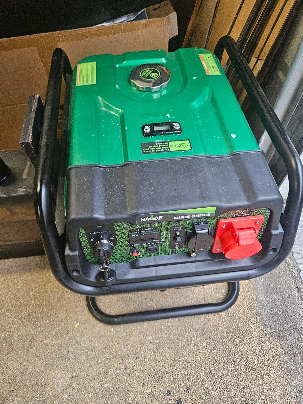 HAODE Benzine Generator - Draagbaar Aggregaat, Doe-het-zelf en Verbouw, Aggregaten, Ophalen of Verzenden, Gebruikt, Minder dan 5 kVA
