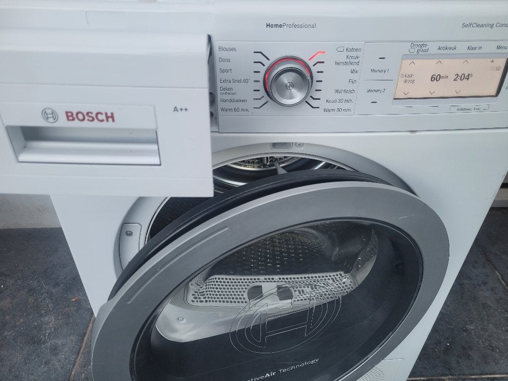 Hele Nette Bosch warmtepompdroger 8 kilo, Witgoed en Apparatuur, Wasdrogers, Ophalen, Minder dan 85 cm, 8 tot 10 kg, Zo goed als nieuw