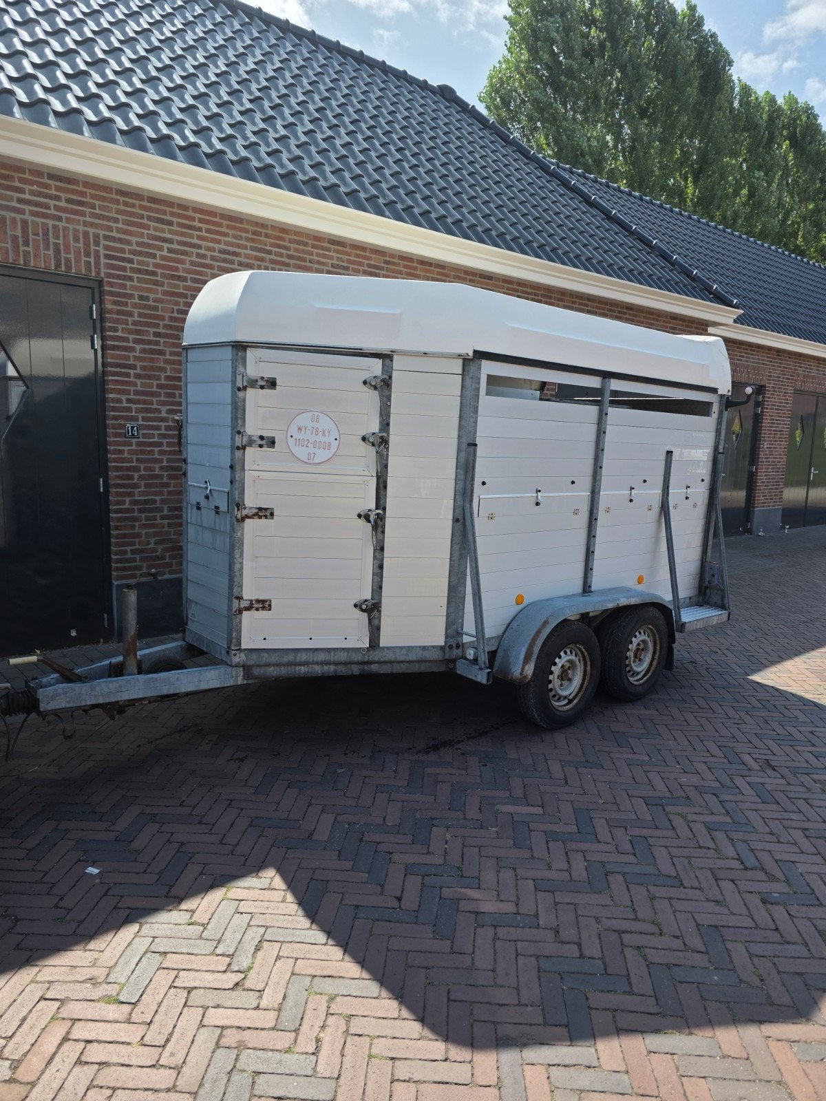 Henra tk30 aluminium veetrailer, veewagen, veekar,, Auto diversen, Ophalen