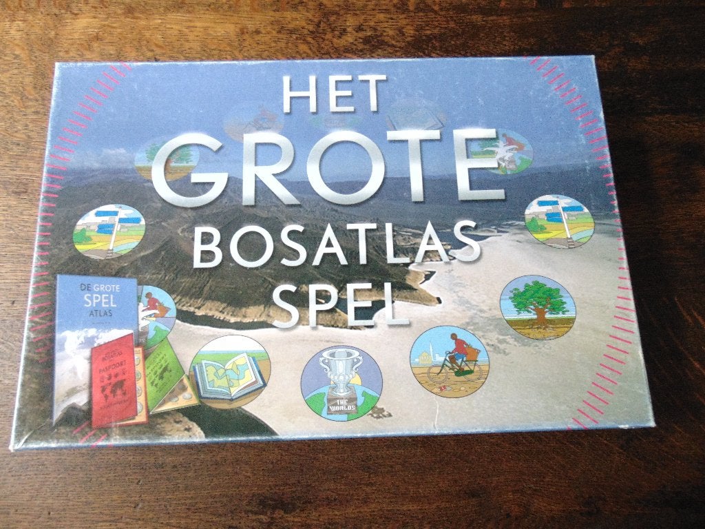 Het Grote Bosatlasspel van Wolters Noordhoff, Vijf spelers of meer, Ophalen of Verzenden, Zo goed als nieuw, Wolters Noordhoff