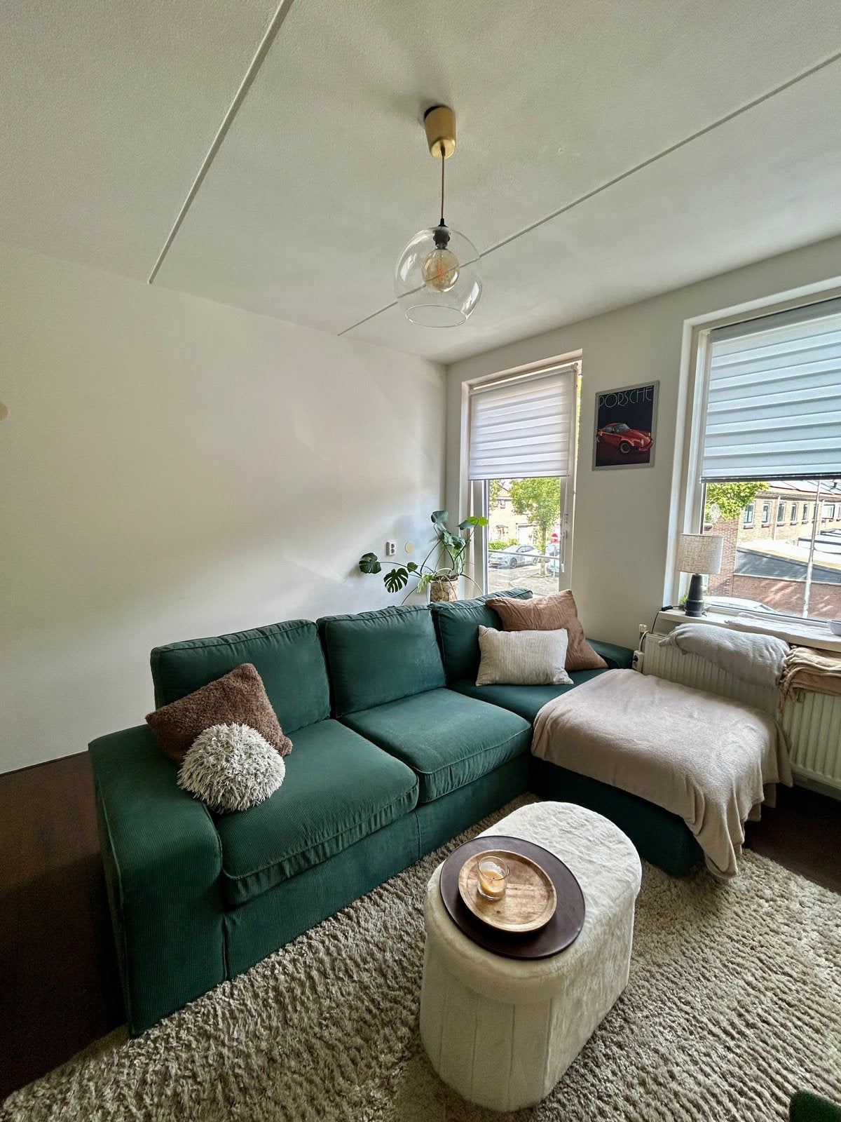 KIVIK IKEA bank met chaise longue - zo goed als nieuw, Ophalen, Gebruikt, Stof