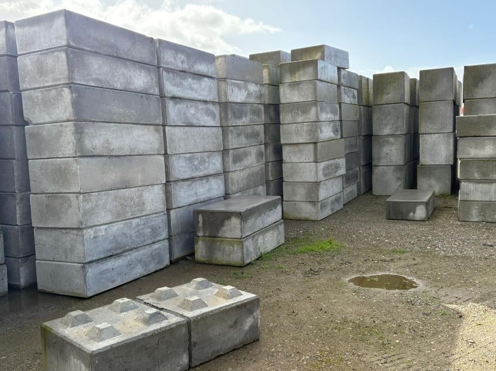 Betonblokken balastblokken, Tuin en Terras, Tegels en Klinkers, Nieuw, Overige typen, Beton, 10 m² of meer, Verzenden