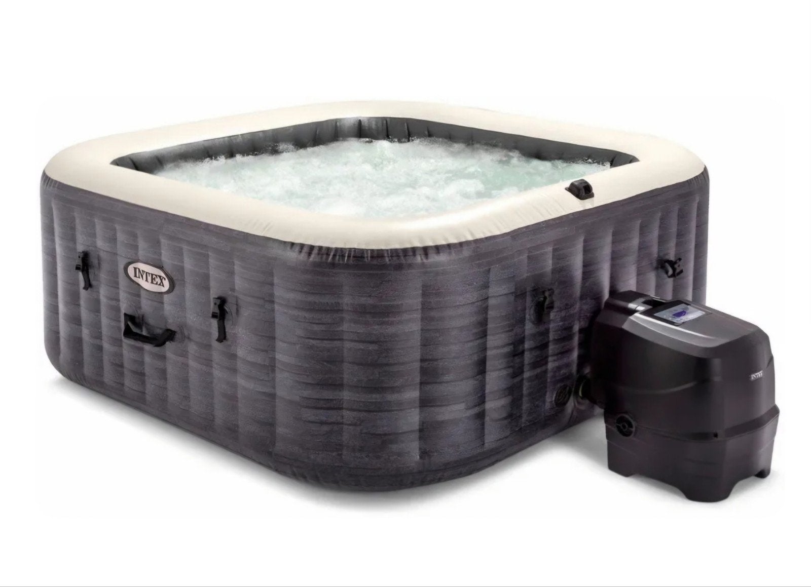 Intex Pure Spa Deluxe Greystone 4-persoons Jacuzzi, Tuin en Terras, Bubbelbaden en Hottubs, Ophalen