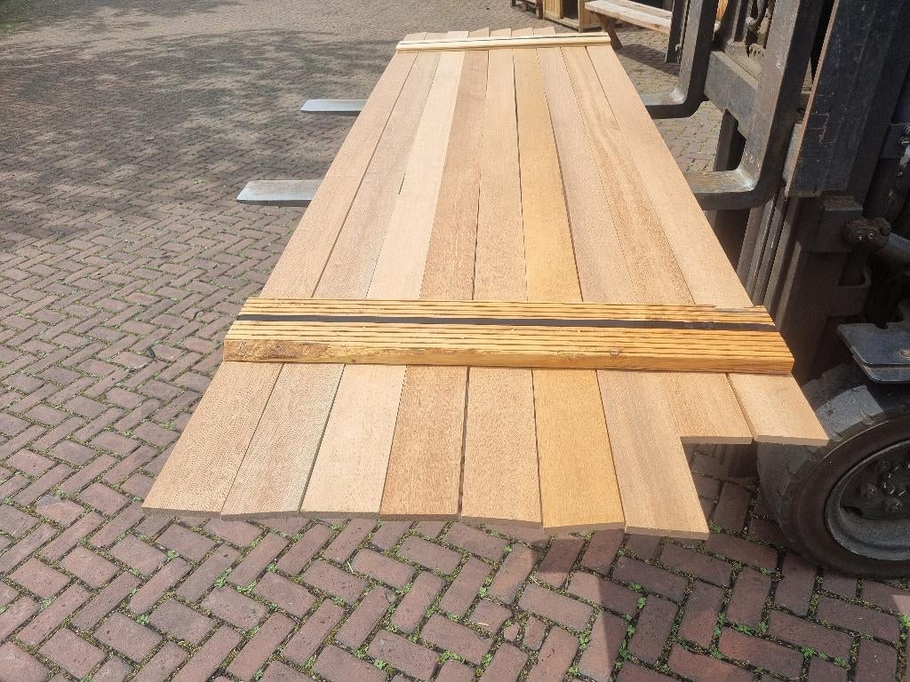 Hardhouten planken - Meranti 1.2x9.0 cm - nr: HP264, Ophalen, 180 tot 250 cm, Planken